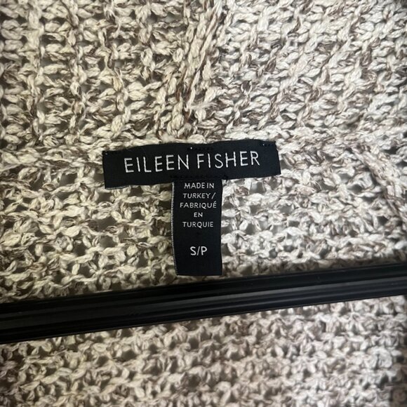 Eileen Fisher Open Front Long Sleeve Cardigan w/ pockets - Picture 3 of 5